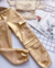 Imagem do Conjunto de calça e cropped dourado (com ou sem blusa de tela)