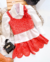 Conjunto de saia e cropped laranja renda crochê e camisa branca - loja online