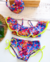 Conjunto de biquíni azul Ciganinha COM viseira