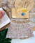 Conjunto de short saia tweed colorido e cropped dourado estrelas - comprar online