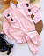 Conjunto de blusa babados aplicação coração manga longa e calça (opção de cor) - loja online