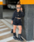 Conjunto de short preto e jaqueta preta personalizada boiadeira na internet