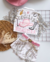 Conjunto de short e jaqueta BRANCO com franjas pratas boiadeira personalizado com nome - Estilosa Kids / Loja Online Moda Infantil