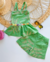 Conjunto de short e blusa peplum verde Flora - loja online