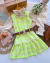 Vestido Tweed amarelo neon plissado (com ou sem BLUSA off) - comprar online