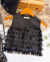 Colete de franja courino preto - comprar online