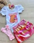 Conjunto de saia cargo metalizado, body capivara e laço de cabelo mia - comprar online