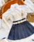 Saia jeans plissada - comprar online