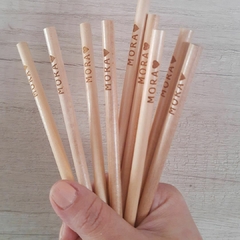Lapiz de madera Grabado + blister - comprar online
