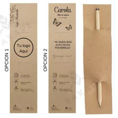 Lapiz Plantable Grabados + blister personalizado. en internet