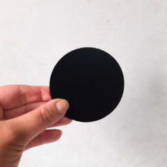 Tapas para velas mdf Negro 5 a 7 cm