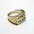 ANILLO CULTIVAR RECTANGULO DE BRONCE