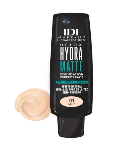 Base de Maquillaje Hydra Matte 01 Ivory - IDI Make Up