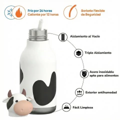 Imagen de Botella térmica Vaca 460 ml - Asobu