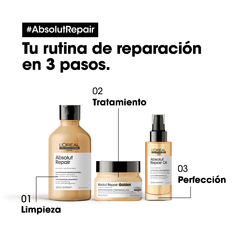 Shampoo Absolut Repair Gold Quinoa Serie Expert 1500ml - Loreal - Pelomania