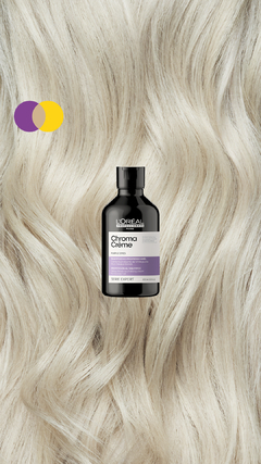 Shampoo Matizador Chroma Crème X300ml Serie Expert - Loreal - Pelomania