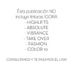 Kit 6 Tinturas Igora Royal Schwarzkopf Coloración 60gr - comprar online