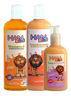 Combo Kids Shampoo + Acondicionador + Crema Niños Han