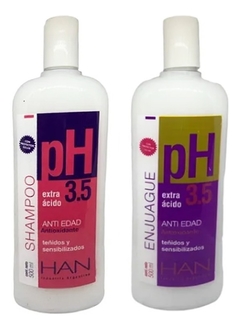 Combo Han Extra Ácido Ph3.5 Shampoo + Enjuague 500ml - comprar online
