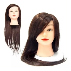 Cabeza De Practica Peluquería Pelo Natural 70% Sintético 30% en internet