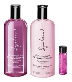 Combo Triamínico Shampoo Acondicionador x375gr + Ampolla - System 3
