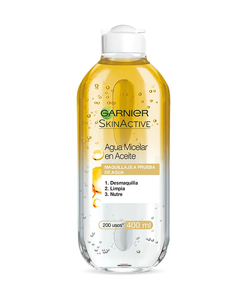 Agua Micelar Bifásica En Aceite de Argán 400ml Garnier