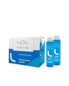 Ampolla Aceite de Lino Restaurador capilar 15ml Nov Native - comprar online