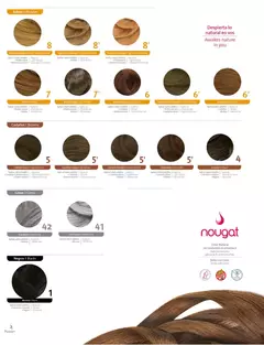 Coloración Nougat 7 Rubio Sin Oxidantes Ni Amoniaco Plumari en internet