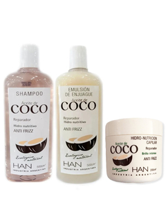 Combo Coco Han Shampoo Y Acondicionador 500cm3 Máscara 200gr - comprar online