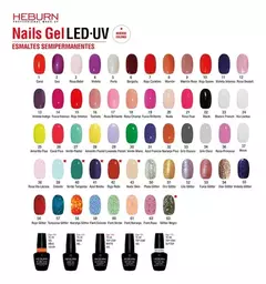 Esmalte Gel LED/UV 01 Coral Semipermanente - Heburn - Pelomania