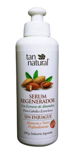 Serúm Regenerador Extracto de Almendras Cabellos Extra Secos 200g - Tan Natural