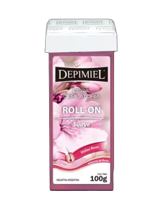 Cera Roll-on Suave Extracto de Flores 100gr - Depimiel
