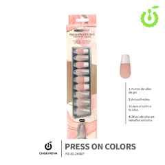 Uñas Autoadhesivas Press on Colors 30 pcs - Cherimoya - comprar online