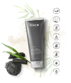 Máscara Purificante Facial Con Carbón de Bambú Green Line - EXEL - comprar online