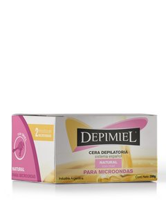 CERA DEPILATORIA NATURAL CON MIEL PARA MICROONDAS 200GR - DEPIMIEL - comprar online