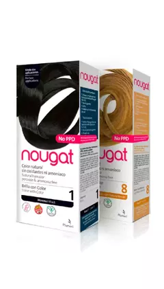 Coloración Nougat 4 Castaño Sin Oxidantes Ni Amoniaco Plumari - Pelomania