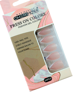 Uñas Autoadhesivas Press on Colors Forma Coffin 24 pcs - Cherimoya - comprar online