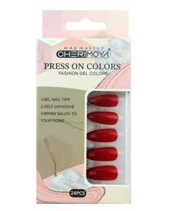 Uñas Autoadhesivas Press On Colors 24 pcs Forma Almendra - Cherimoya - comprar online