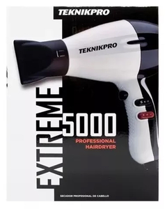 Secador de Pelo Extreme 5000 Negro y Blanco - Teknikpro en internet