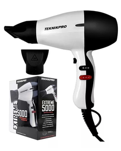 Secador de Pelo Extreme 5000 Negro y Blanco - Teknikpro