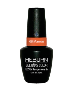 Esmalte Gel LED/UV 08 Marron Semipermanente - Heburn - comprar online