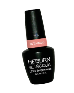 Esmalte Gel LED/UV 16 Tostado Semipermanente - Heburn en internet