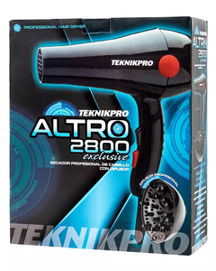 Secador de Pelo Profesional Altro 2800 Con Difusor - Teknikpro - tienda online