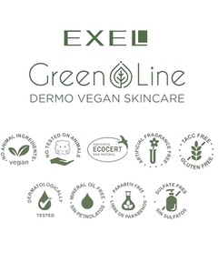 Máscara Purificante Facial Con Carbón de Bambú Green Line - EXEL - Pelomania