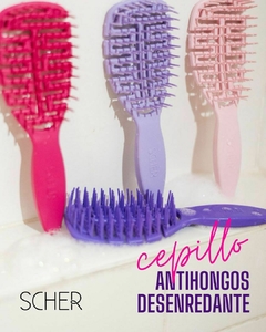 Imagen de Cepillo Desenredante Antifrizz Flexible Laila Scher Violeta