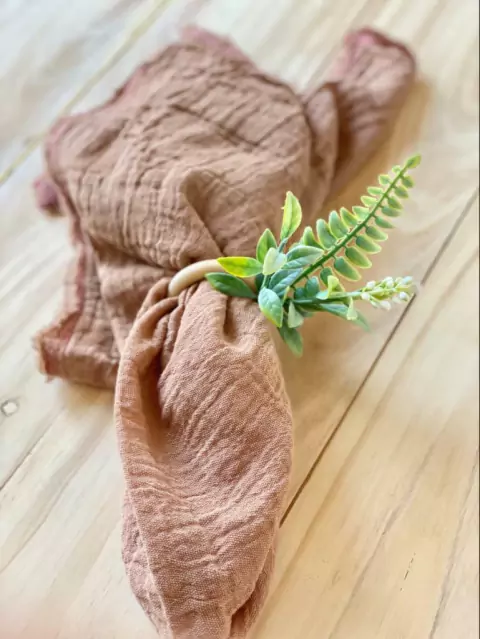 Servilleteros Hojas Helecho - Display x4