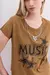Remera Jersey Mujer Rapsodia Music Jewels (5227180I) - comprar online