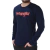 Remera Algodon Hombre Wrangler T-shirt Logo Ls #2 Manga Larga (W15002)