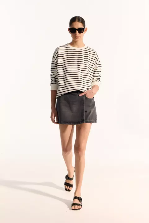 Pollera Mujer Portsaid Falda Short Denim Tade (AX362010) - comprar online