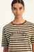 Remera Rayada Algodon Mujer Portsaid Harry Manga Corta (AP367203) - Urbano Salto